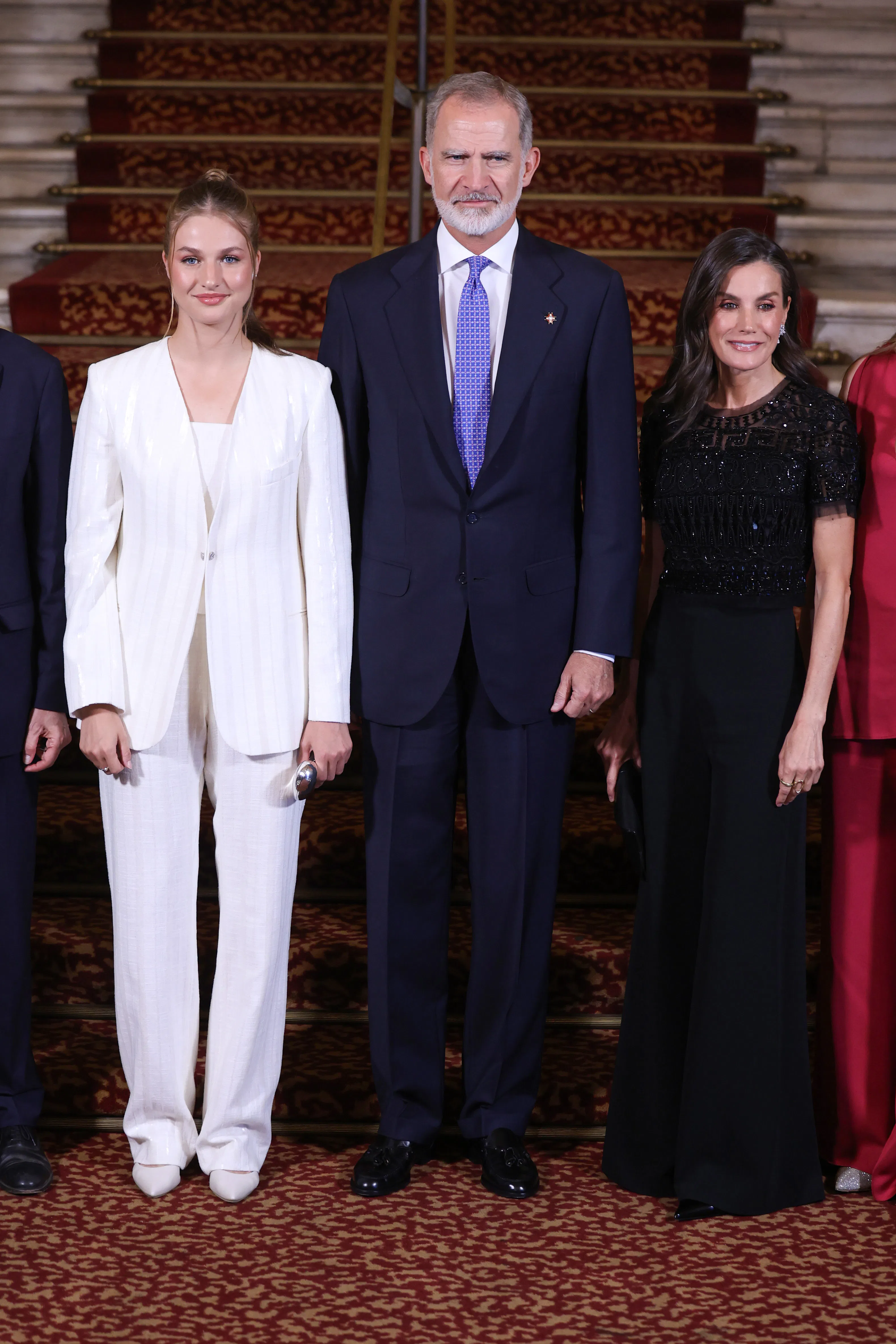 BARCELONA, SPAIN - JULY 14: Crown Princess Leonor of Spain, King Felipe VI of Spain and Queen Letizi...