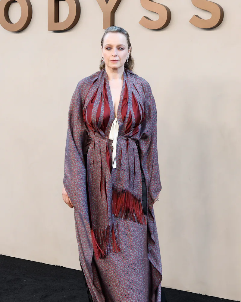 Samantha Morton attends the New York premiere of The Odyssey