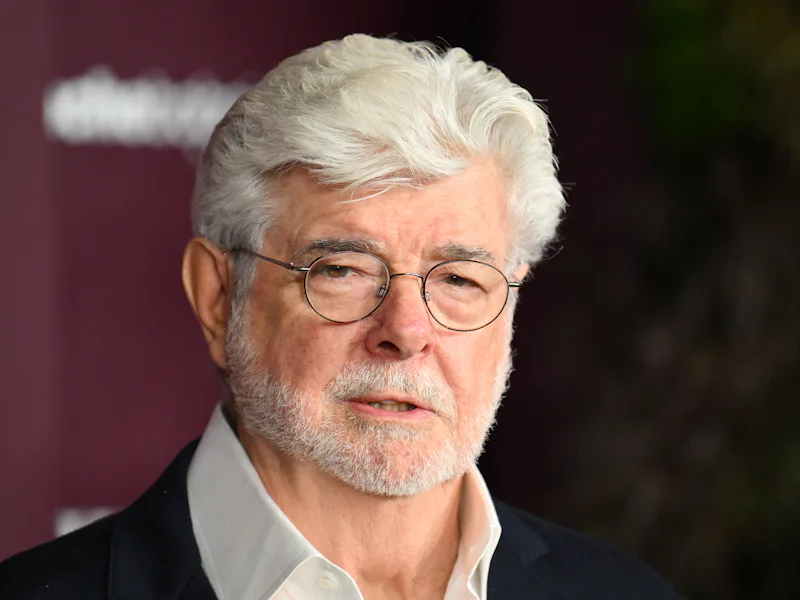 US filmmaker George Lucas attends the WSJ Innovator Awards in New York on October 29, 2025. (Photo b...