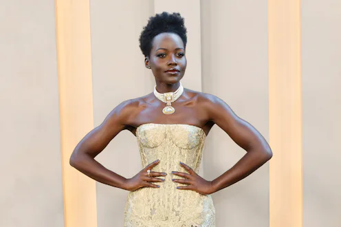 NEW YORK, NEW YORK - JULY 14: Lupita Nyong'o attends the New York premiere of "The Odyssey" at AMC L...