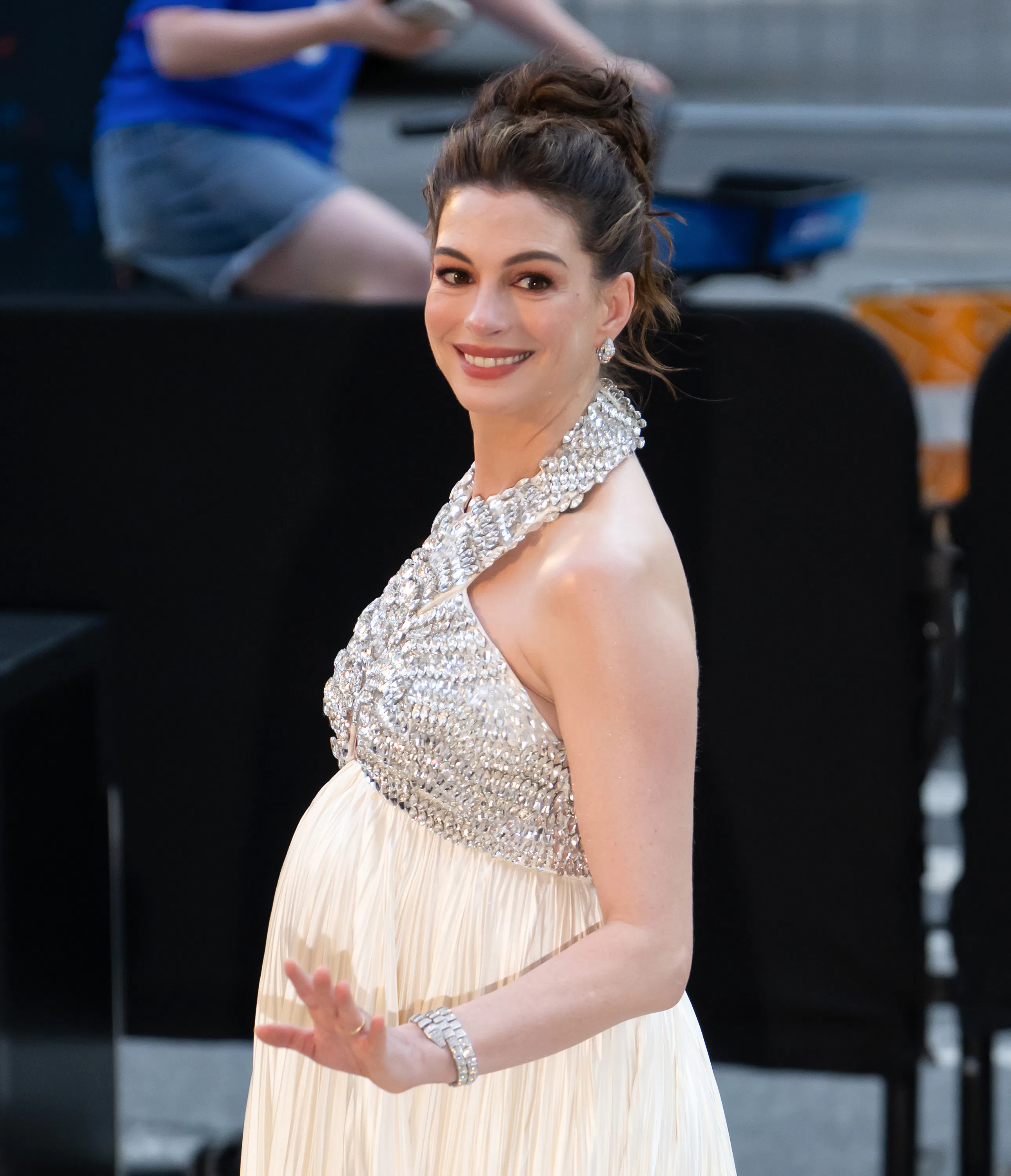 NEW YORK, NEW YORK - JULY 14: Actress Anne Hathaway attends "The Odyssey" New York Premiere at AMC L...