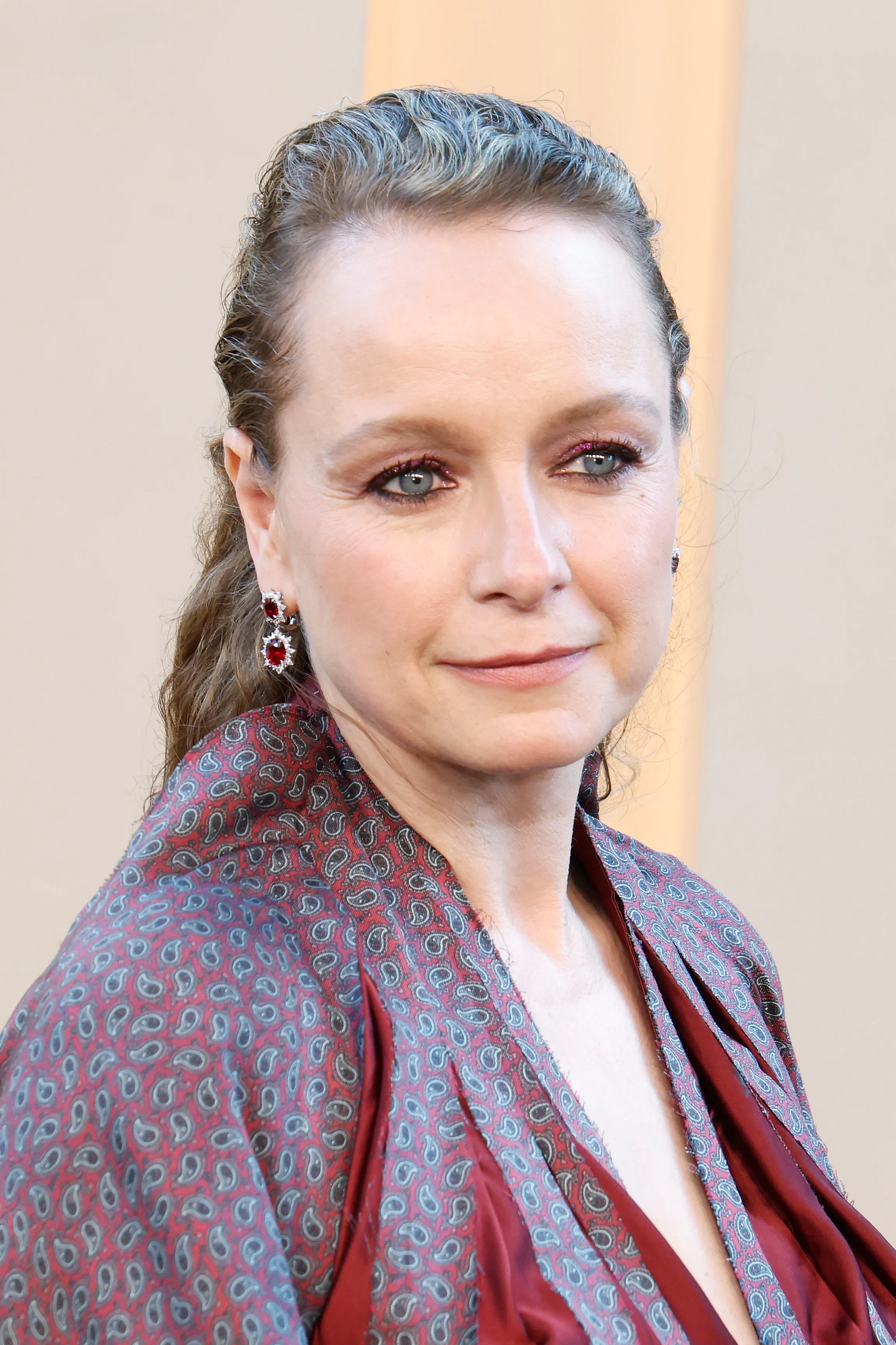 Samantha Morton attends the New York premiere of The Odyssey