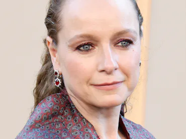 Samantha Morton attends the New York premiere of The Odyssey