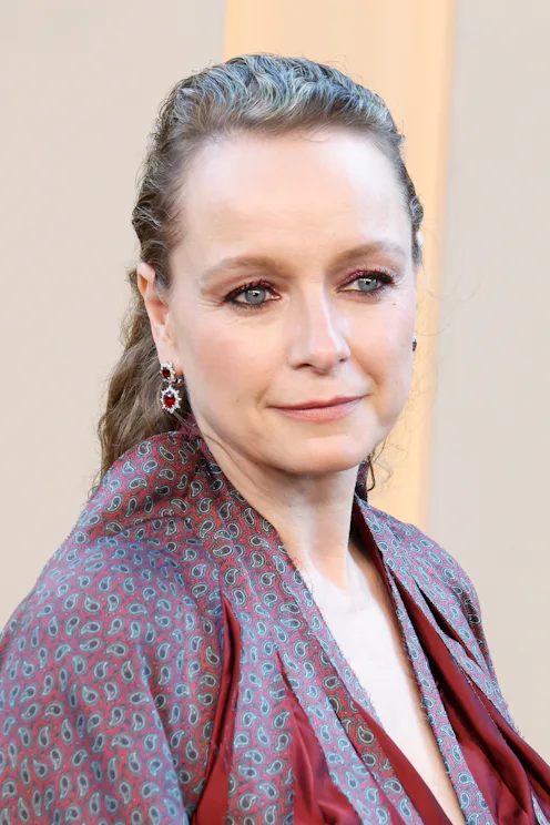 Samantha Morton attends the New York premiere of The Odyssey