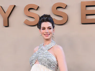 NEW YORK, NEW YORK - JULY 14: Anne Hathaway attends "The Odyssey" New York Premiere at AMC Lincoln ...