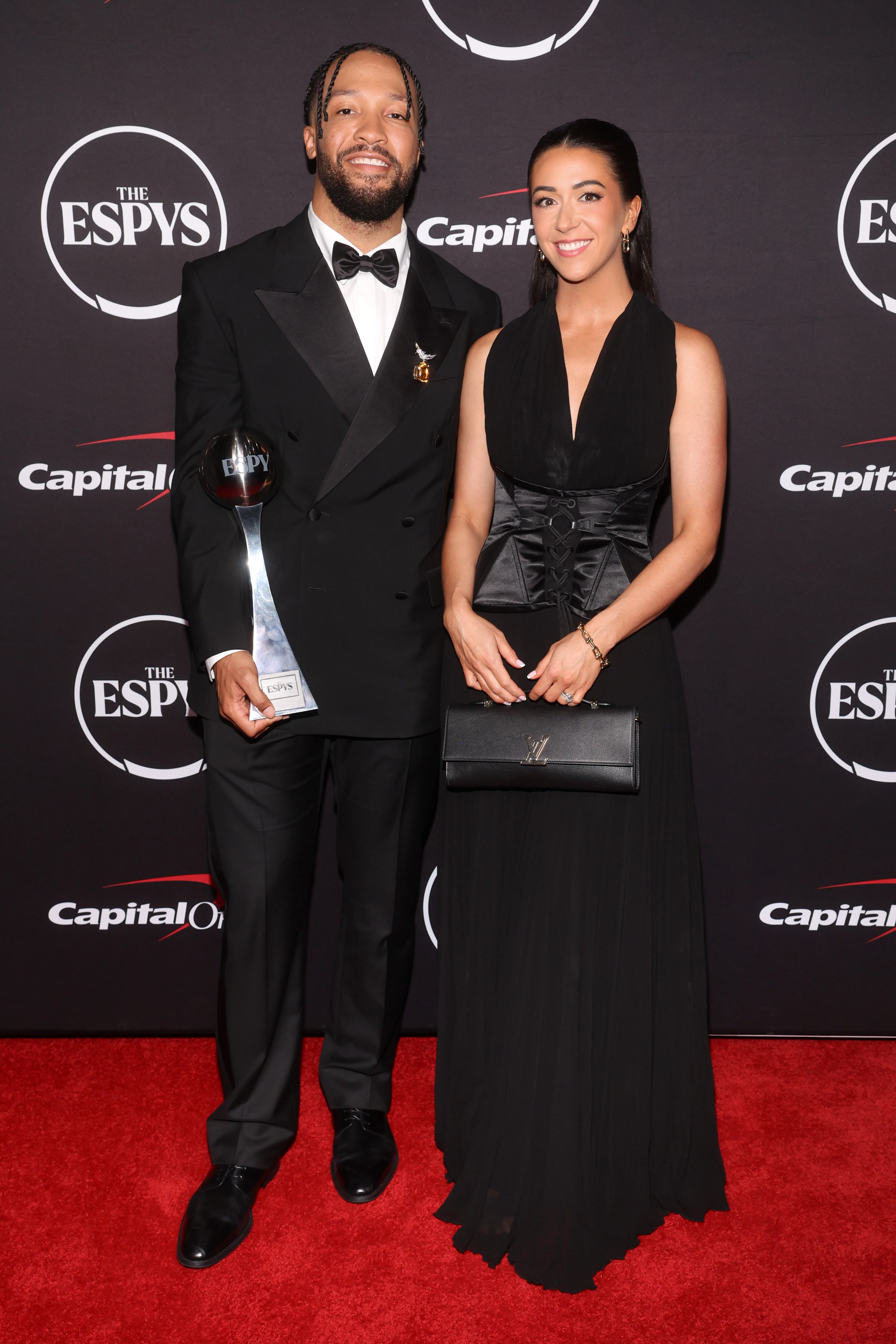 ESPYs, celebrity, fashion, culture, red carpet, celebrity style, Jalen Brunson, Ali Marks