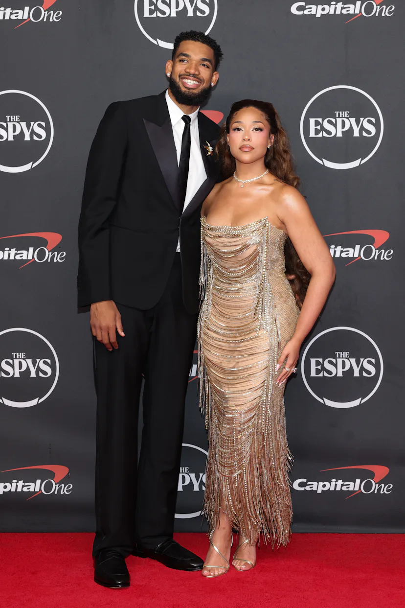 ESPYs, celebrity, fashion, culture, red carpet, celebrity style, Jordyn Woods, Karl-Anthony Towns, E...