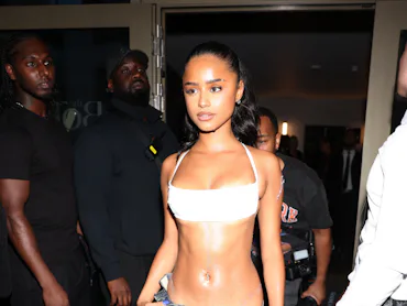 Tyla arrives to her album launch party for APOP* at 77 London on July 16, 2026.