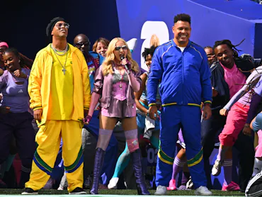 Madonna performs at the 2026 FIFA World Cup Halftime Show.