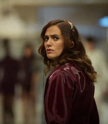 BRAVE NEW WORLD -- "Soma Red" Episode 109 -- Pictured: Jessica Brown Findlay as Lenina Crowne -- (Ph...