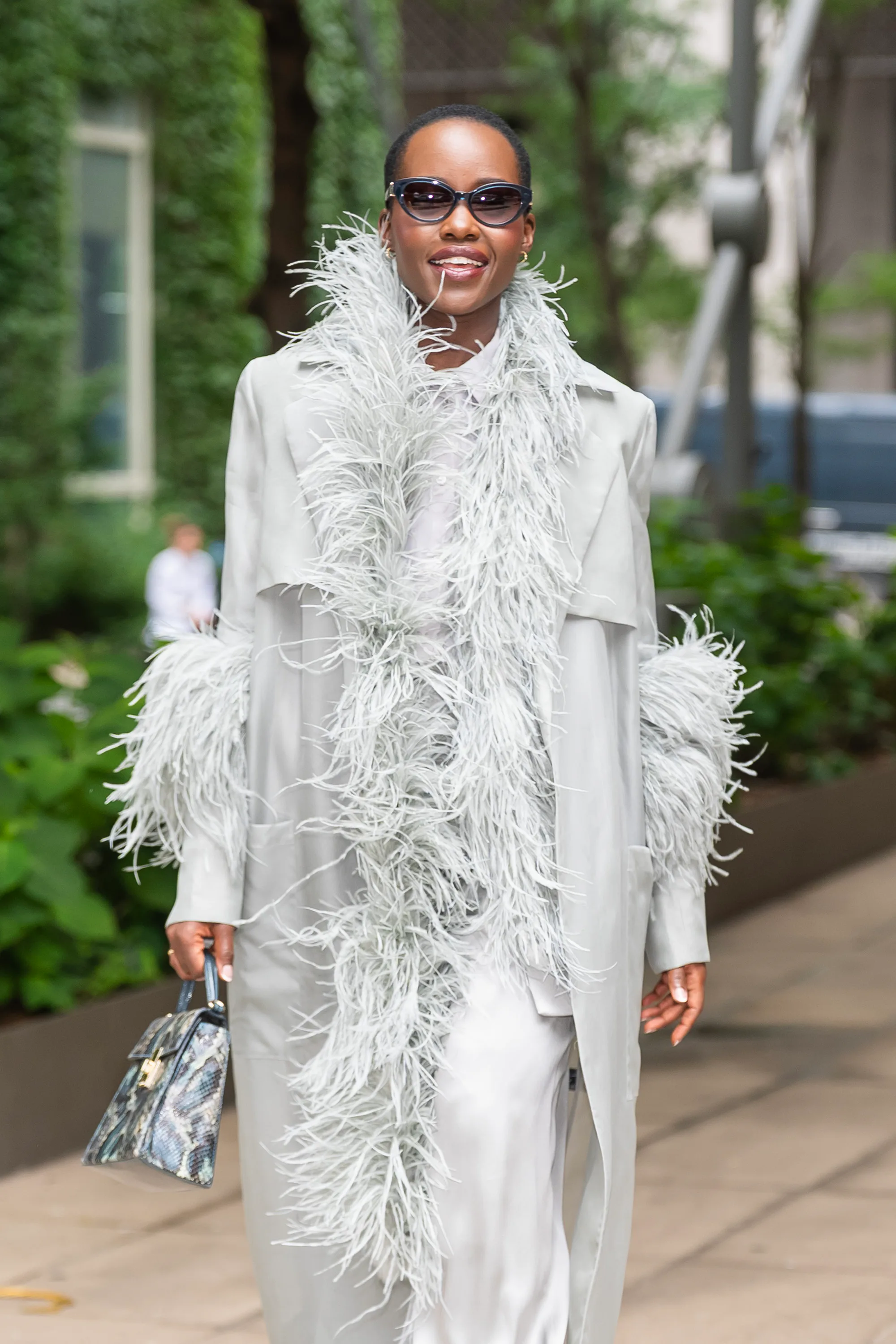 NEW YORK, NEW YORK - JUNE 30: Lupita Nyong'o is seen in Tribeca on June 30, 2026 in New York City. (...