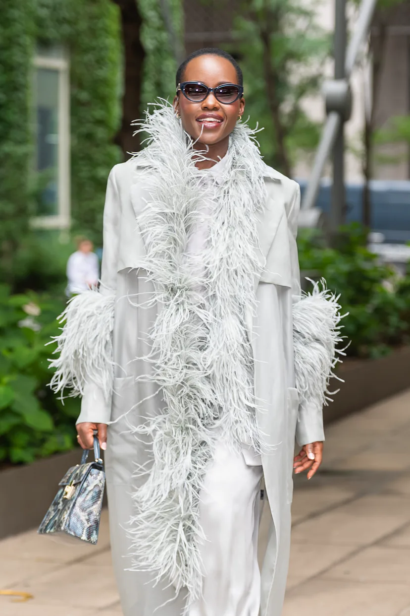NEW YORK, NEW YORK - JUNE 30: Lupita Nyong'o is seen in Tribeca on June 30, 2026 in New York City. (...