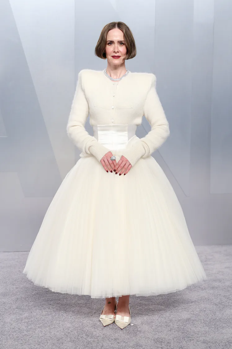 Sarah Paulson at the 2026 Vanity Fair Oscar Party held at the Los Angeles County Museum of Art on Ma...