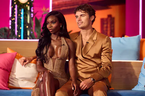 LOVE ISLAND USA -- "Reunion Special" Episode -- Pictured: (l-r) Olandria Carthen, Nicolas "Nic" Van...