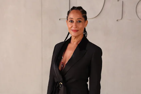 Tracee Ellis Ross at the Dior cruise show with cornrows