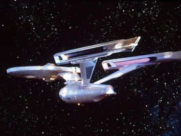On the set of Star Trek: The Motion Picture, directed by Robert Wise. (Photo by Twentieth Century Fo...