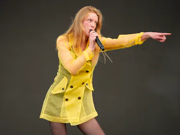 NEW YORK, NEW YORK - JUNE 05: Audrey Hobert performs during the 2026 Governros Ball Music Festival o...