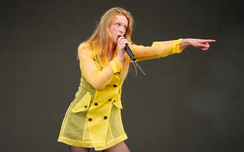 NEW YORK, NEW YORK - JUNE 05: Audrey Hobert performs during the 2026 Governros Ball Music Festival o...