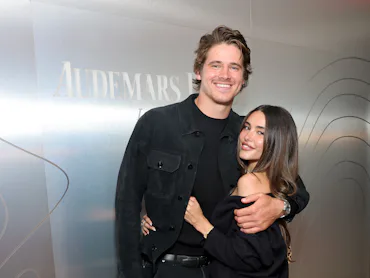 Justin Herbert and Madison Beer.