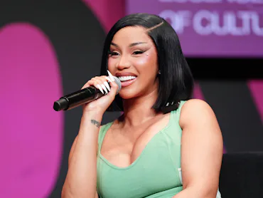 NEW ORLEANS, LOUISIANA - JULY 03: Cardi B speaks onstage during the 2026 ESSENCE Festival of Culture...