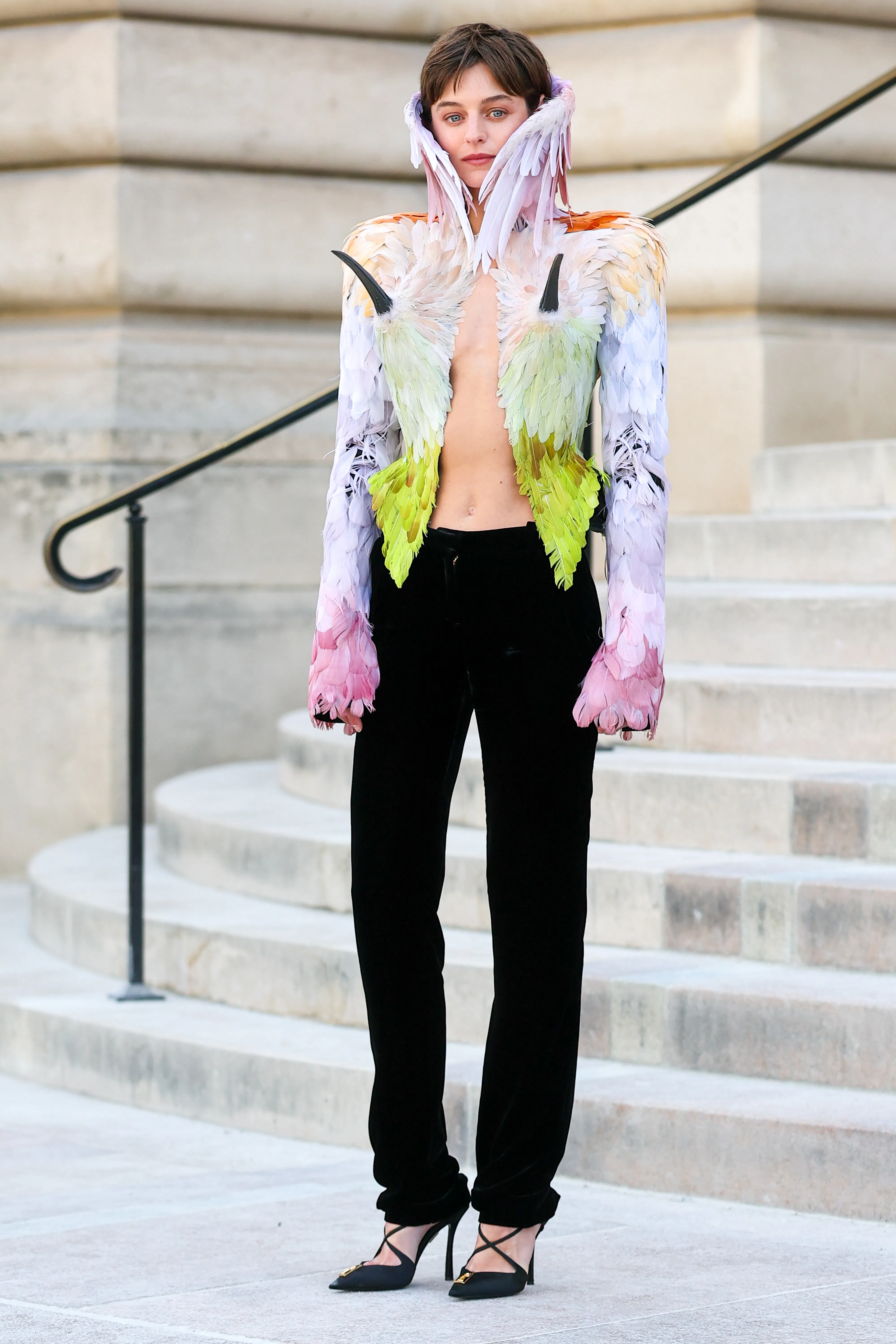 Emma Corrin, Schiaparelli, Paris Fashion Week, Haute Couture, haute couture fall 2026, runway, fashi...