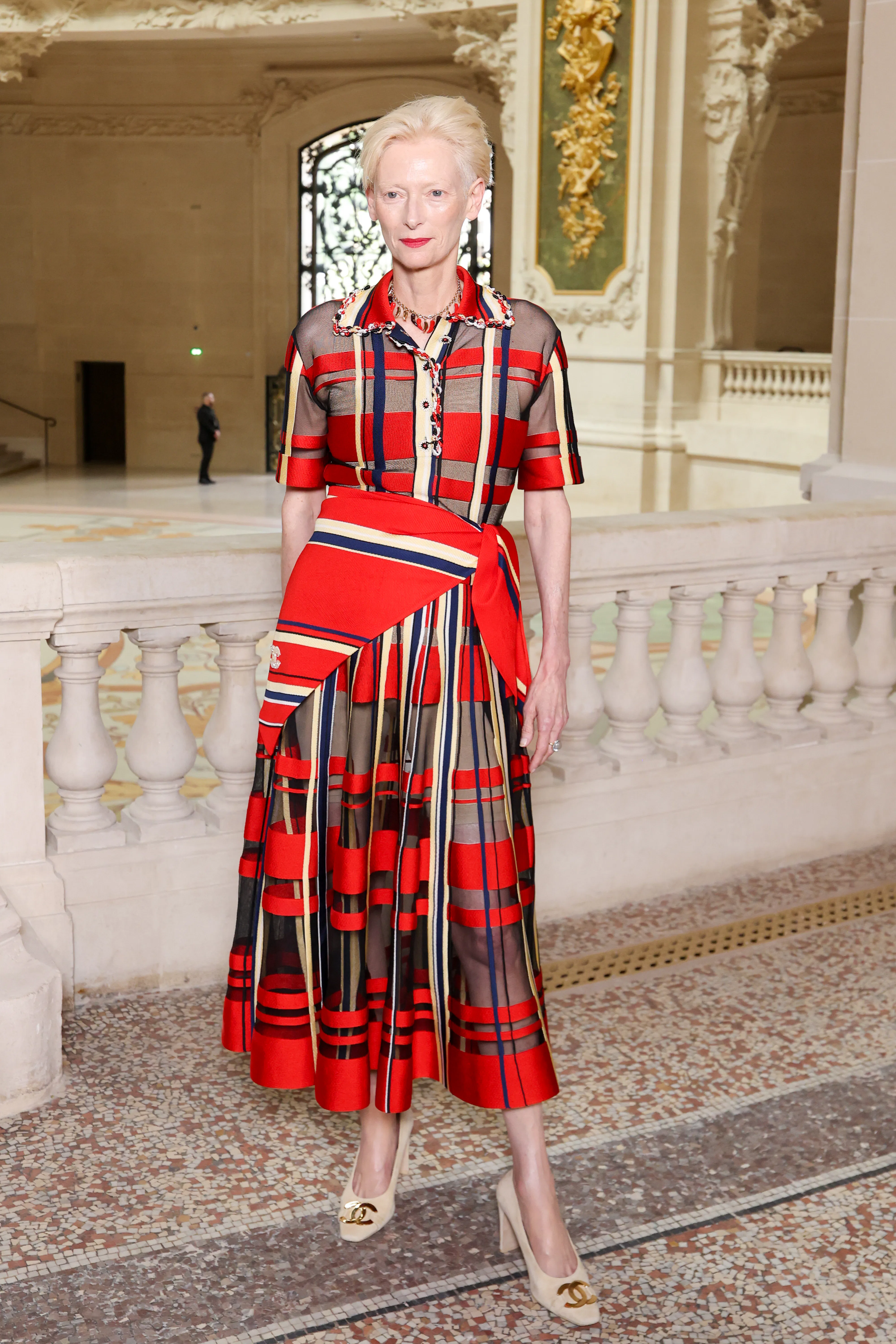 Tilda Swinton, Chanel, celebrity, culture, fashion, haute couture, Paris fashion week, runway