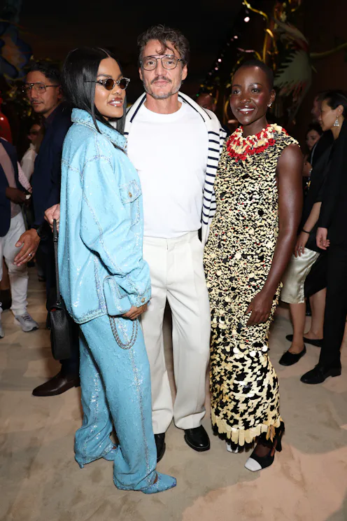 Teyana Taylor, Pedro Pascal and Lupita Nyong'o at the Chanel Haute Couture Fall 2026 show.,