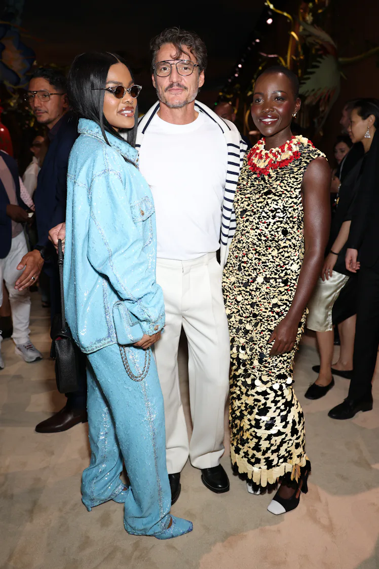 Teyana Taylor, Pedro Pascal and Lupita Nyong'o at the Chanel Haute Couture Fall 2026 show.,