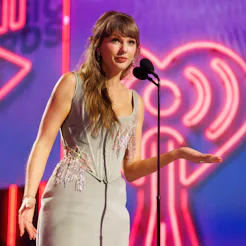 Taylor Swift at the 2026 iHeartRadio Music Awards held at Dolby Theatre on March 26, 2026 in Los Ang...
