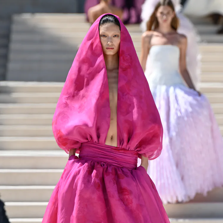 Balenciaga fashion show as part of Paris Haute Couture