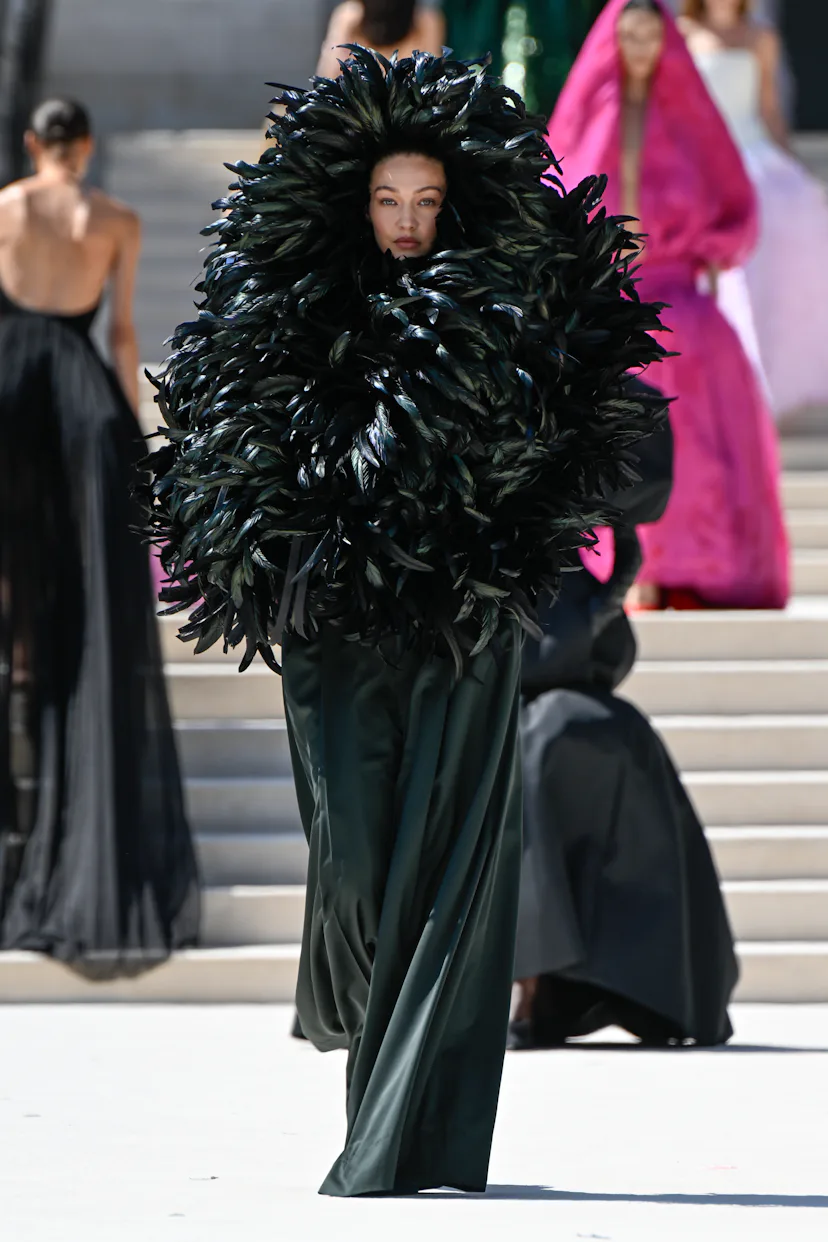 Gigi Hadid Balenciaga Couture runway