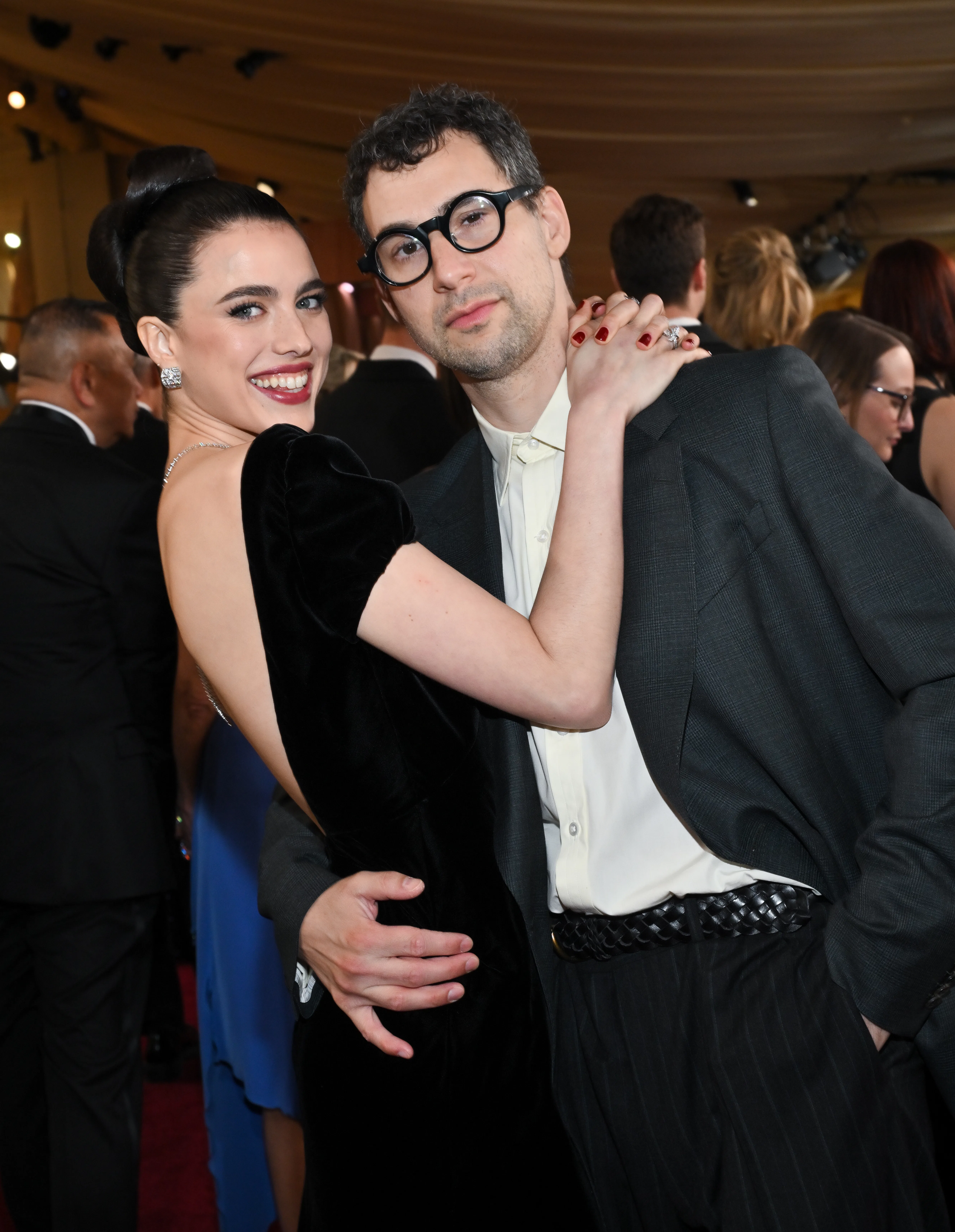 Margaret Qualley, Jack Antonoff at the 97th Oscars held at the Dolby Theatre on March 02, 2025 in Ho...