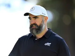 Jason Kelce spoke about Travis Kelce's wedding to Taylor Swift.