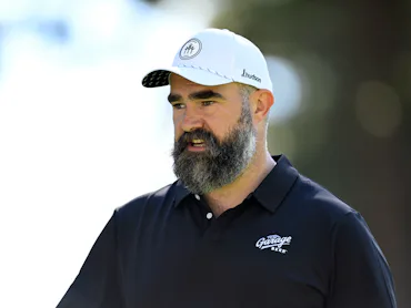 Jason Kelce spoke about Travis Kelce's wedding to Taylor Swift.