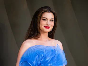 LONDON, ENGLAND - JULY 06: Anne Hathaway attends the world premiere of "The Odyssey" at Odeon Luxe L...