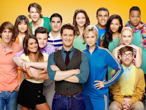 GLEE: (L-R Top) GLEE cast members Jenna Ushkowitz, Chord Overstreet, Darren Criss, Melissa Benoist, ...