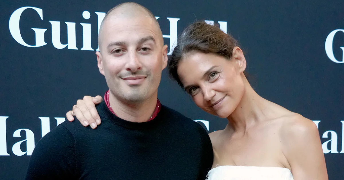 Katie Holmes & New Beau Jason Bard Yarmosky Figure Out Their Red Carpet Couple Style