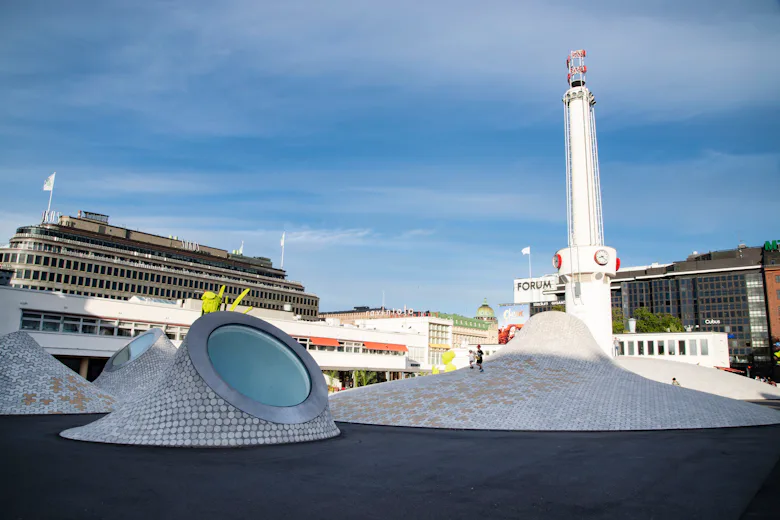 Lasipalatsi Square (lasipalatsinaukio in Finnish) Is An Old Bus Station But Nowadays It Is A Cozy Pl...