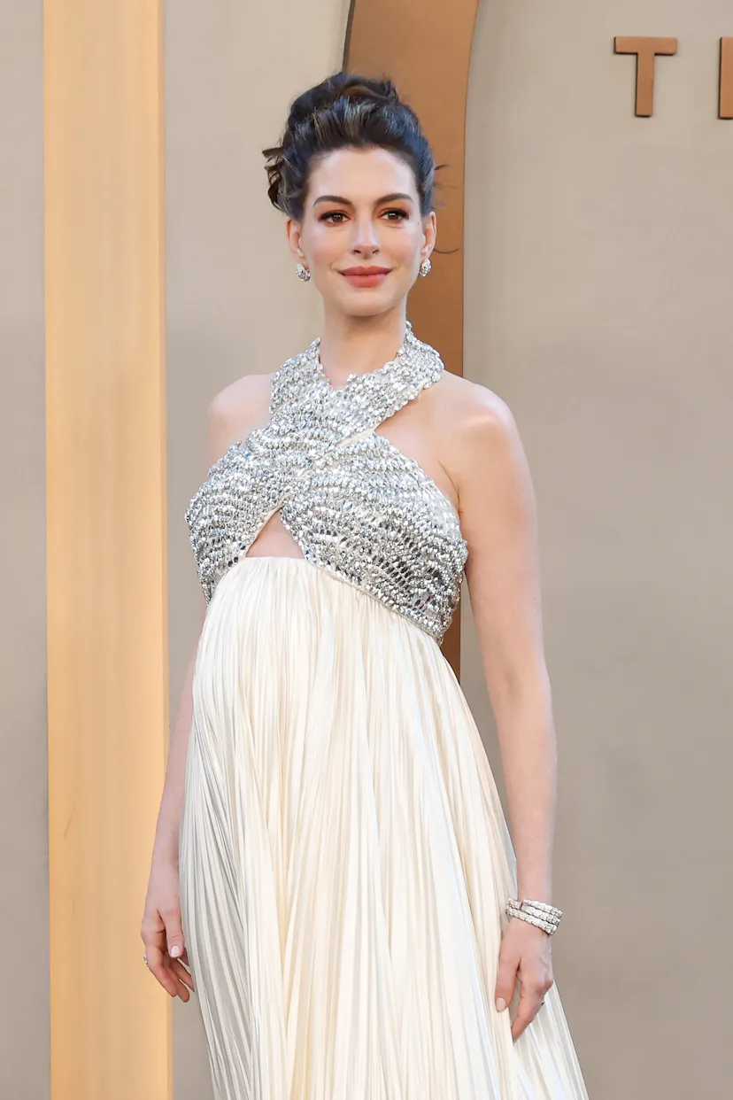 NEW YORK, NEW YORK - JULY 14: Anne Hathaway attends the New York premiere of "The Odyssey" at AMC Li...