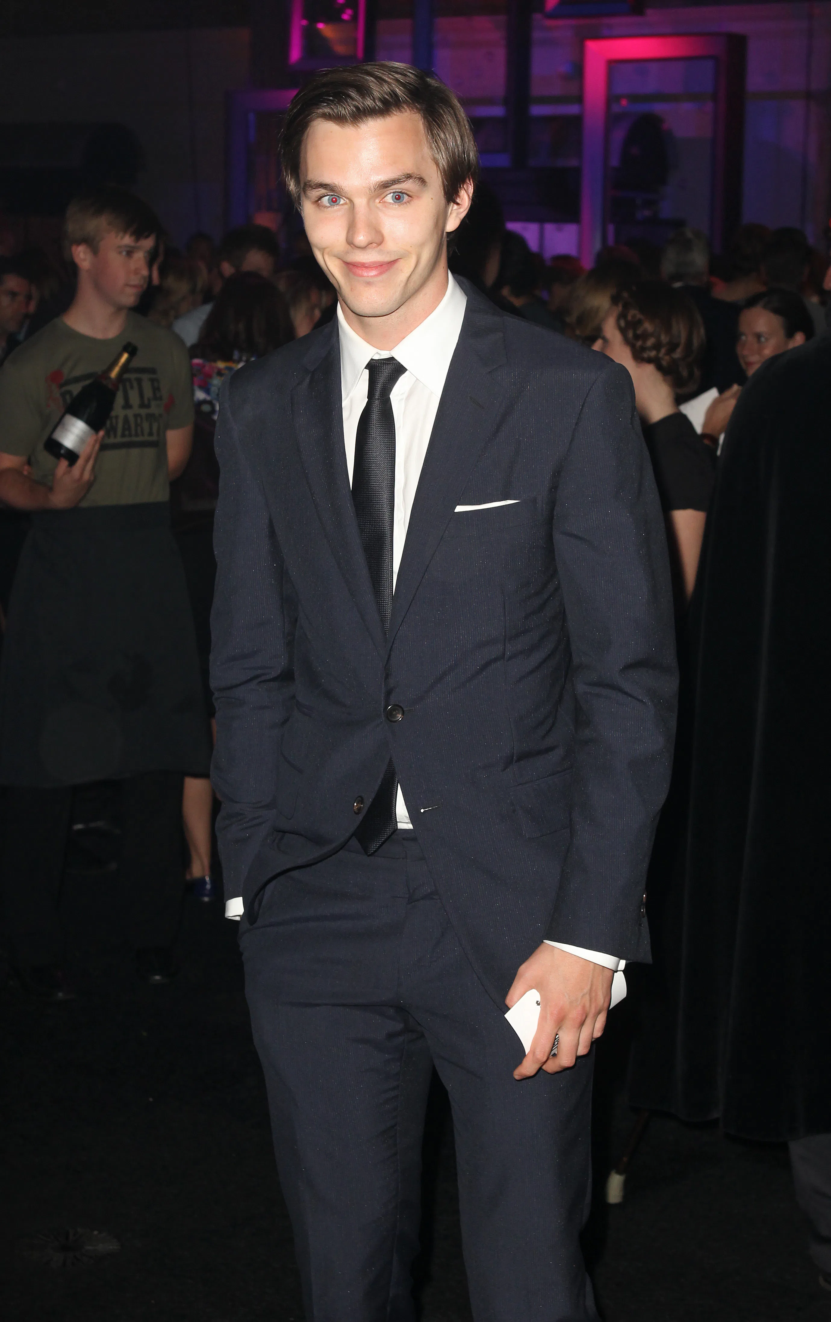 Nicholas Hoult arrives at the after-party for 'Harry Potter and the Deathly Hallows Part Two' premiere