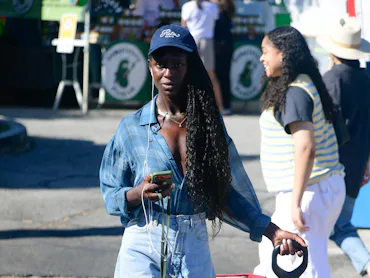 LOS ANGELES, CA - AUGUST 23: Jodie Turner-Smith is seen on August 23, 2026 in Los Angeles, Californi...
