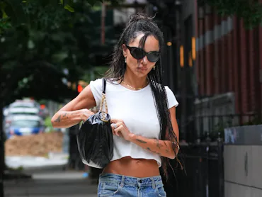 NEW YORK, NY - AUGUST 22: Zoe Kravitz is seen on August 22, 2026 in New York City. (Photo by XNY/St...