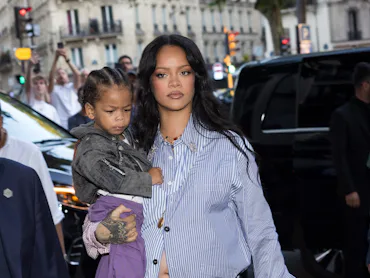 Rihanna and Riot Rose Mayers.