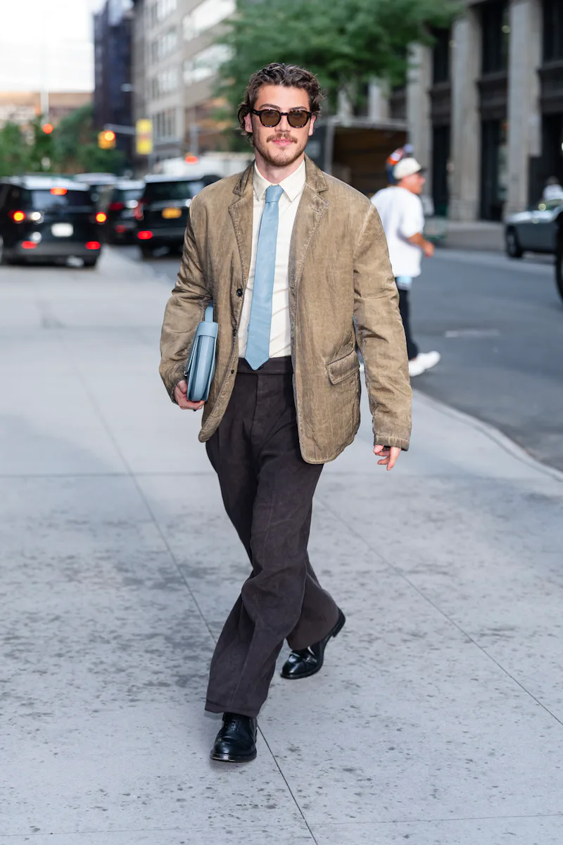 NEW YORK, NEW YORK - AUGUST 27: Jack Innanen is seen in Hudson Square on August 27, 2026 in New York...