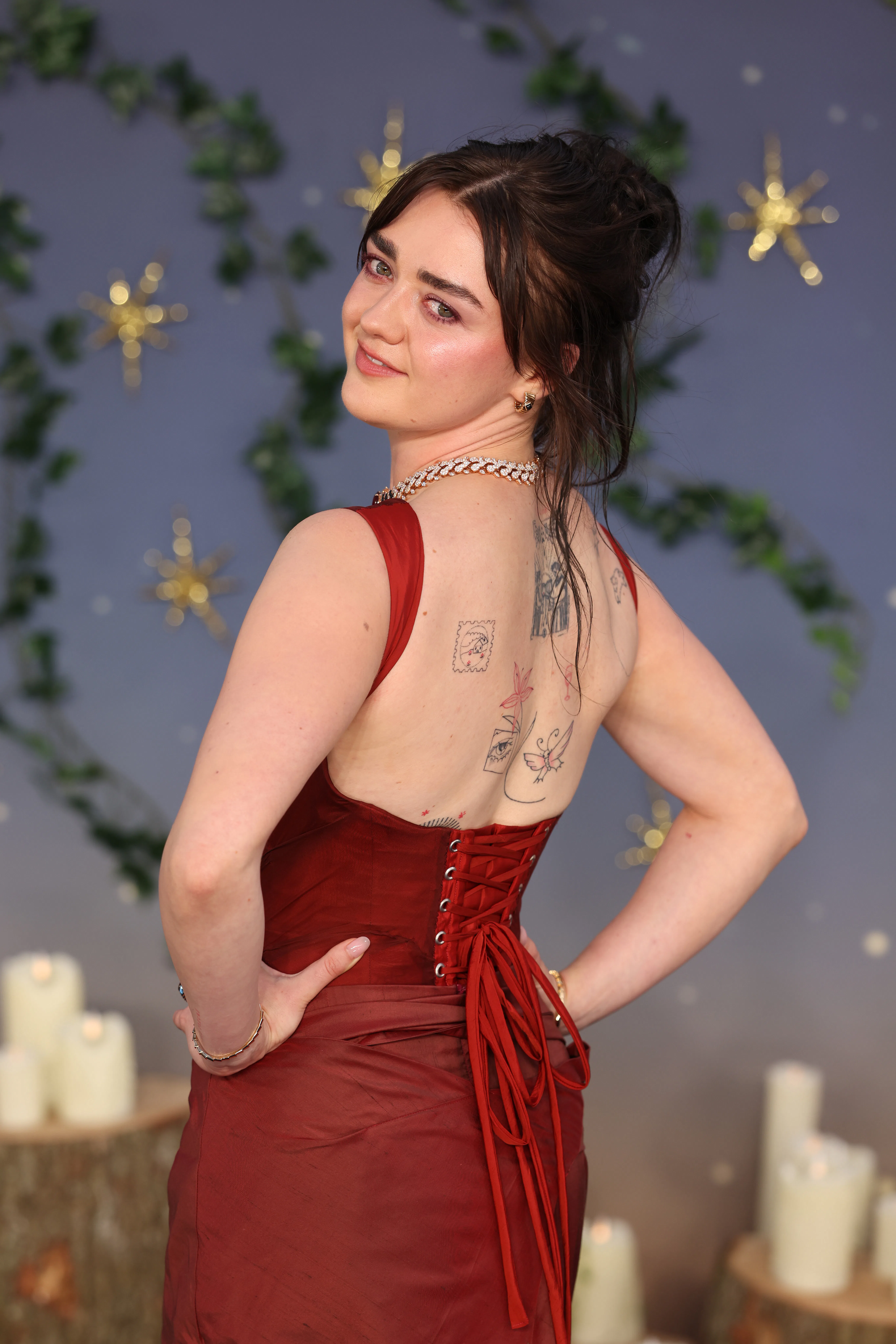 LONDON, ENGLAND - AUGUST 26: Maisie Williams attends the "Practical Magic 2" European Premiere at Od...