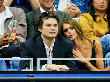 NEW YORK, NY - AUGUST 25: Homer Gere and Kaia Gerber is seen at The US Open on August 25, 2026 in Ne...
