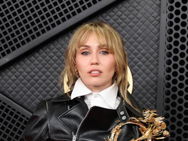 LOS ANGELES, CALIFORNIA - FEBRUARY 01: (FOR EDITORIAL USE ONLY) Miley Cyrus attends the 68th GRAMMY ...