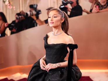 Ariana Grande at the 83rd Annual Golden Globes held at The Beverly Hilton on January 11, 2026 in Bev...
