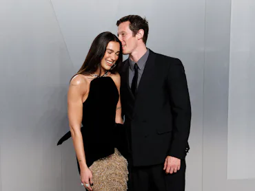 Dua Lipa and Callum Turner.