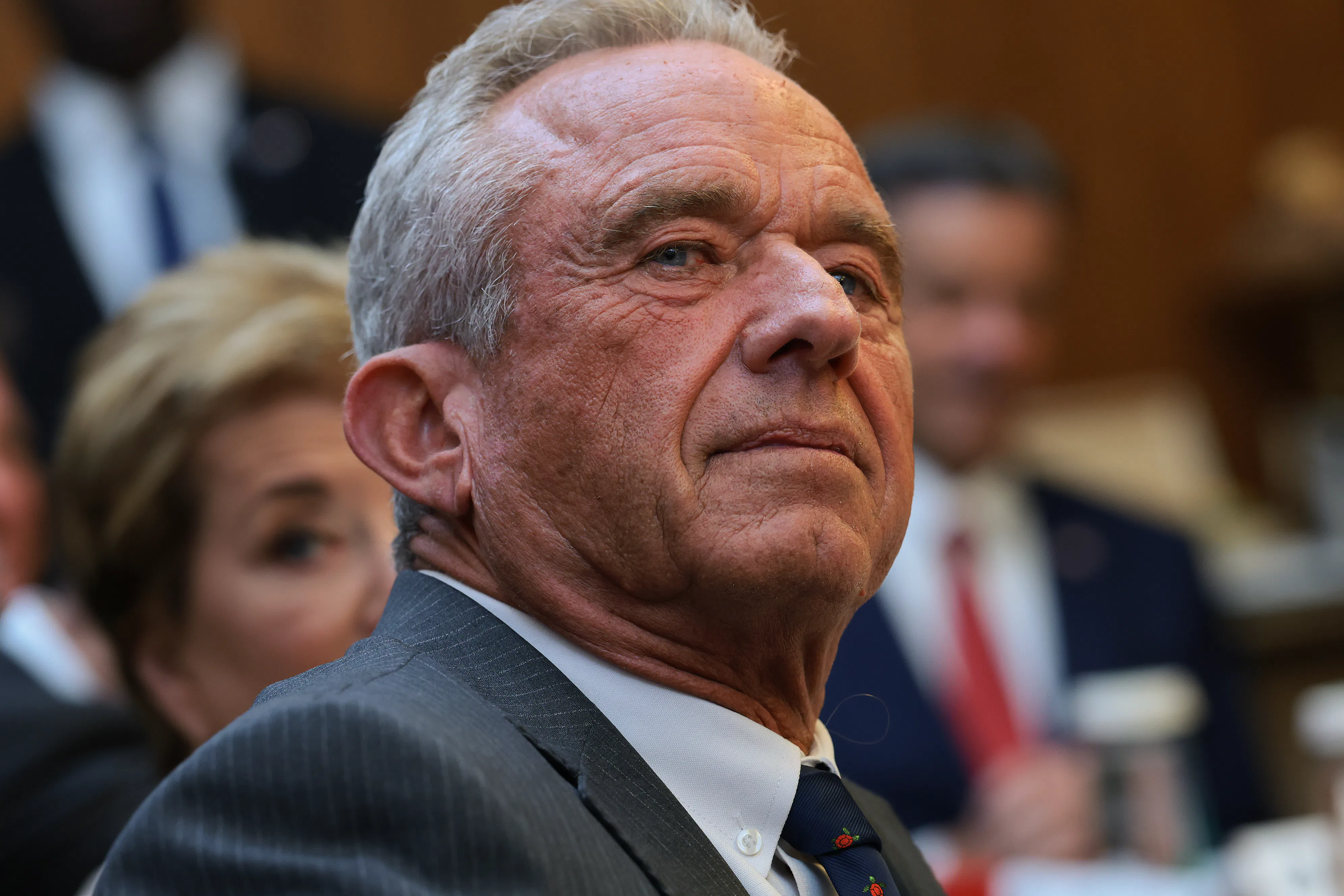 CAMP DAVID, MARYLAND - JULY 31:  Secretary of Health and Human Services Robert F. Kennedy Jr. attend...